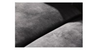 Zoom sur l'assise du canapé 3 places EDGAR gris foncé