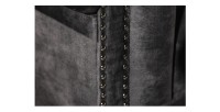 Zoom sur la structure du canapé 3 places EDGAR gris foncé