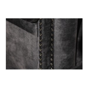 Zoom sur la structure du canapé 3 places EDGAR gris foncé