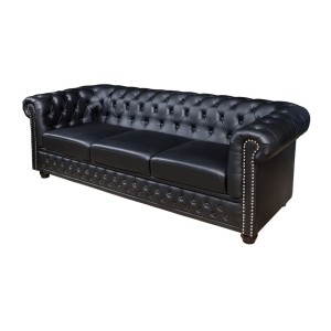 Canapé 3 places EDGAR noir