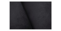Zoom sur la texture du canapé 3 places droit EDGAR noir