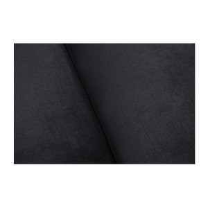 Zoom sur la texture du canapé 3 places droit EDGAR noir