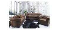 Ensemble de salon EDGAR marron
