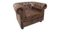 Fauteuil EDGAR marron