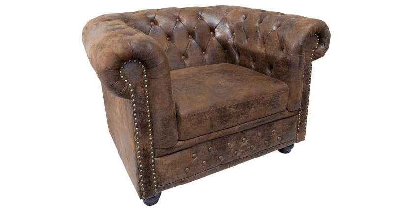 Fauteuil EDGAR marron
