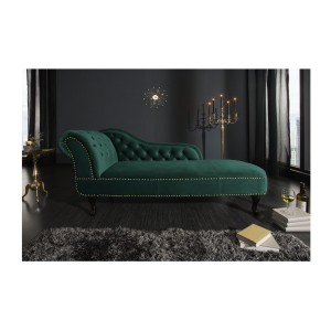 Méridienne EDGAR verte vu de face