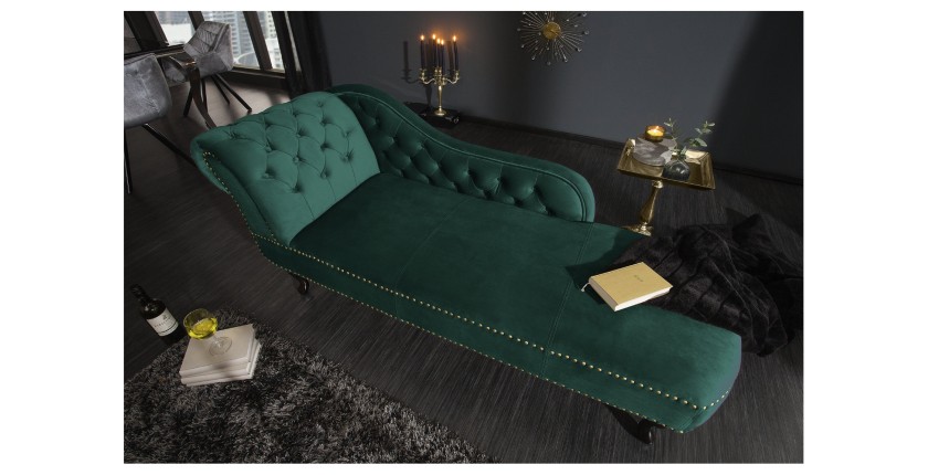 Méridienne EDGAR verte vu de haut