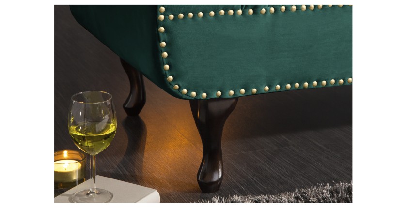 Zoom sur l'un des pieds de la méridienne EDGAR verte