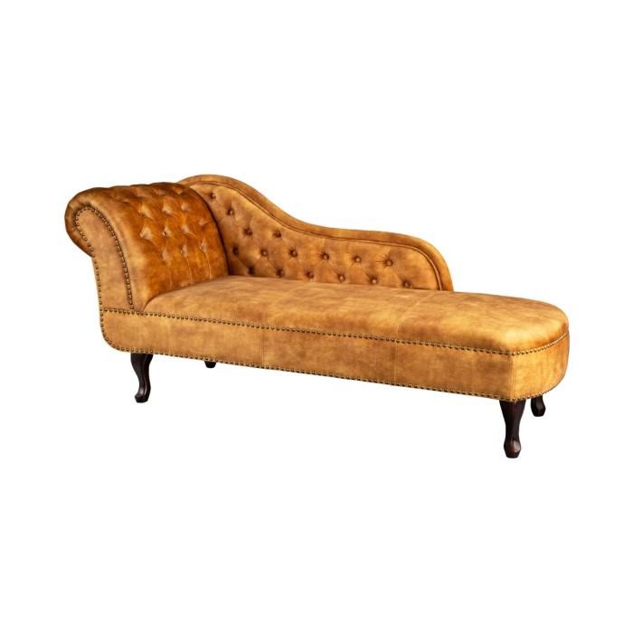 Méridienne EDGAR jaune moutarde