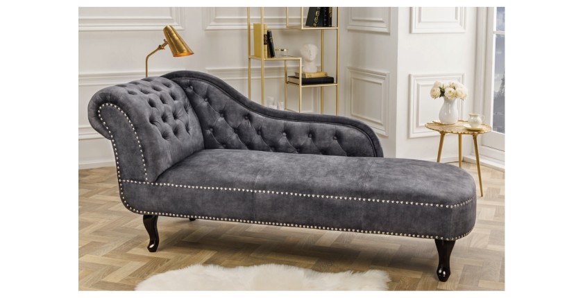 Méridienne EDGAR grise perle mise en situation