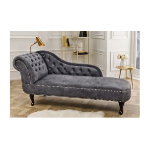 Méridienne EDGAR grise perle mise en situation