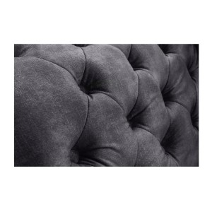 Zoom sur le motif de la méridienne EDGAR grise perle