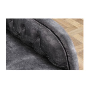 Zoom sur les détails de la méridienne EDGAR grise perle