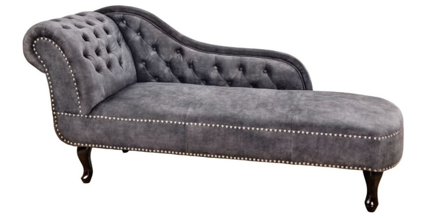 Méridienne EDGAR grise perle