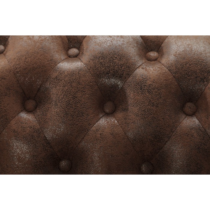 Ecksofa EDGAR – Schokoladenbraun – 4 Sitzer – Rechter Winkel im Barockstil