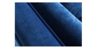 Zoom sur les coutures du canapé 3 places KOLIRI bleu