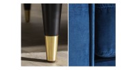 Zoom sur les détails du canapé 3 places KOLIRI bleu