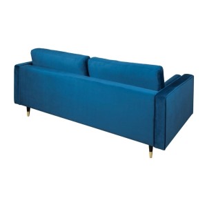 Canapé 3 places KOLIRI bleu vu de dos