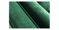 Zoom sur les coutures du canapé 3 places KOLIRI vert émeraude