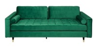 Canapé 3 places KOLIRI vert émeraude