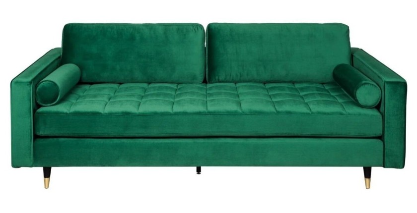 Canapé 3 places KOLIRI vert émeraude