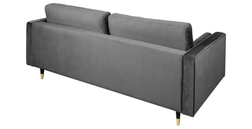 Canapé 3 places KOLIRI gris vu de dos