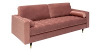 Canapé 3 places KOLIRI rose poudré
