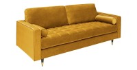 Canapé droit 3 places KOLIRI jaune