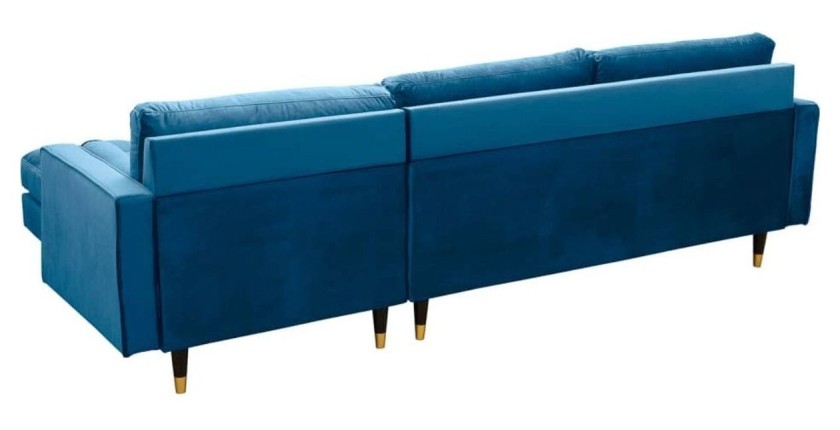 Canapé d'angle KOLIRI bleu vu de dos