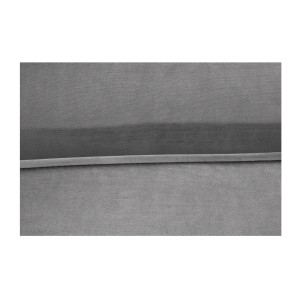 Zoom sur la couture du canapé d'angle KOLIRI gris