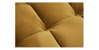 Zoom sur l'assise du canapé d'angle KOLIRI jaune