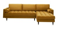 Canapé d'angle KOLIRI jaune