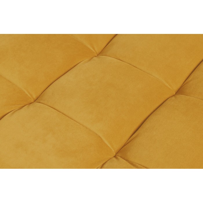 Zoom sur le motif du pouf KOLIRI jaune