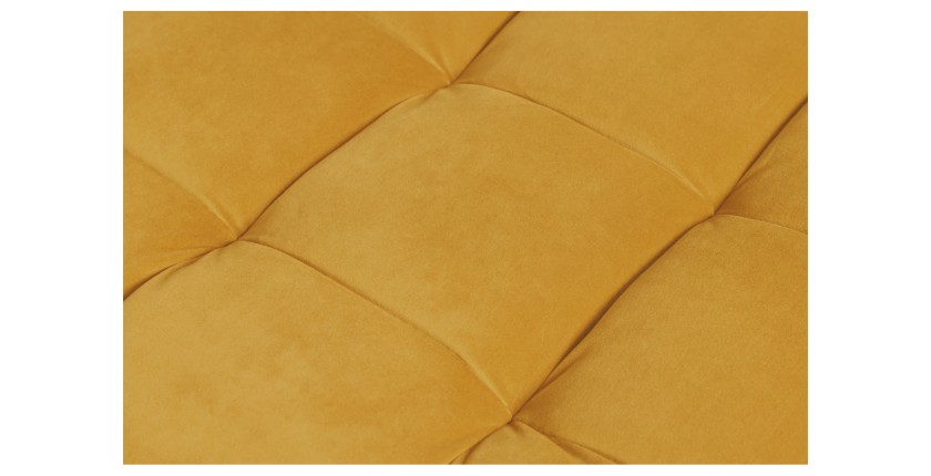 Zoom sur le motif du pouf KOLIRI jaune