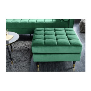 Pouf KOLIRI vert vu de face