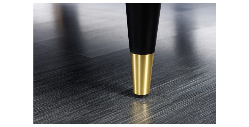 Zoom sur l'un des pieds du pouf KOLIRI vert