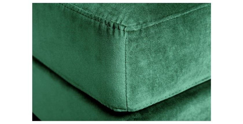 Zoom sur la tranche du pouf KOLIRI vert