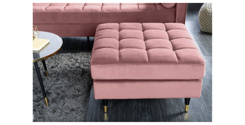 Pouf KOLIRI rose vu de face