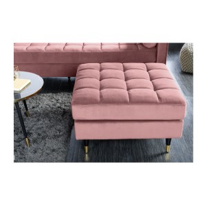 Pouf KOLIRI rose vu de face