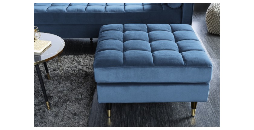 Pouf KOLIRI bleu vu de face