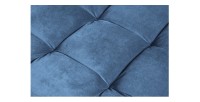 Zoom sur les motifs du pouf KOLIRI bleu