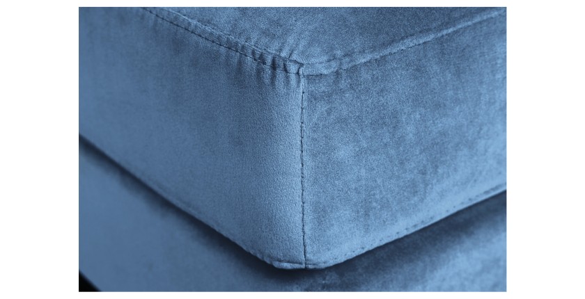 Zoom sur la tranche du pouf KOLIRI bleu