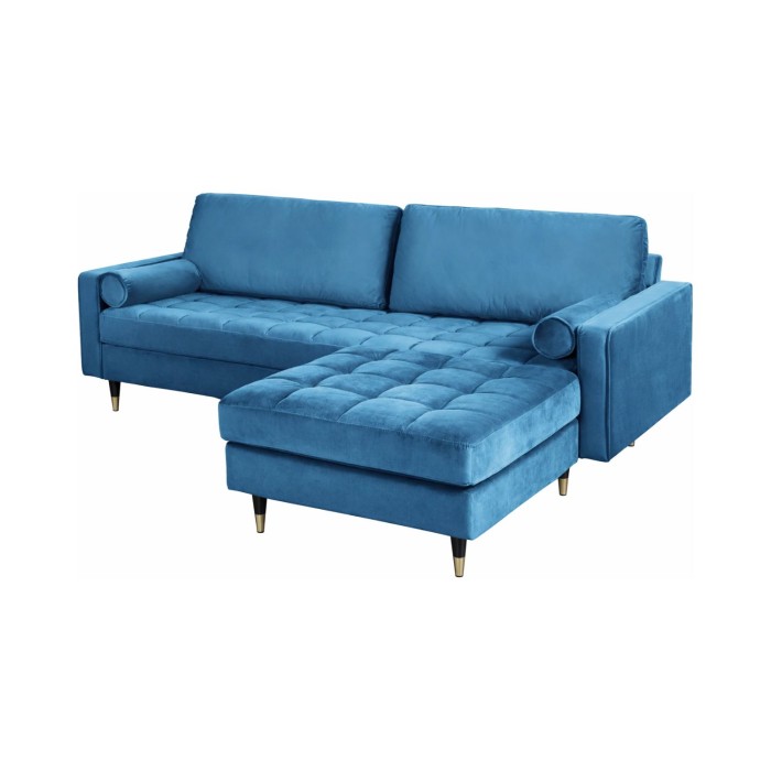 Canapé et pouf KOLIRI bleu