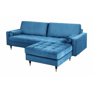 Canapé et pouf KOLIRI bleu