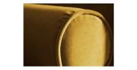 Zoom sur l'accoudoir du canapé pour la configuration du canapé et pouf KOLIRI jaune