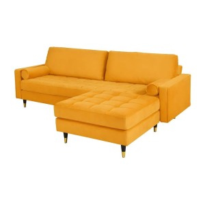 Canapé et pouf KOLIRI jaune