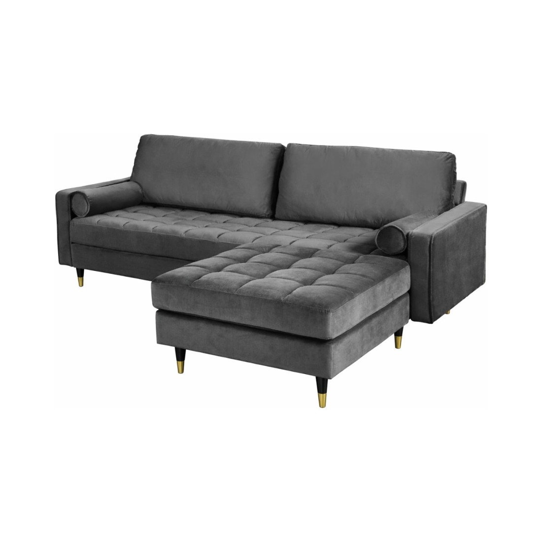 Canapé et pouf KOLIRI gris