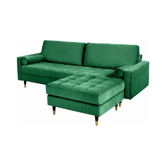 Canapé et pouf KOLIRI vert
