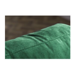 Zoom sur le dossier du canapé dans la configuration canapé et pouf KOLIRI vert