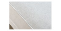 Zoom sur la texture du canapé droit convertible MILES blanc